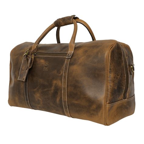 Rustic Town Vintage Leather Travel Duffle Bag For Men Walmart Com