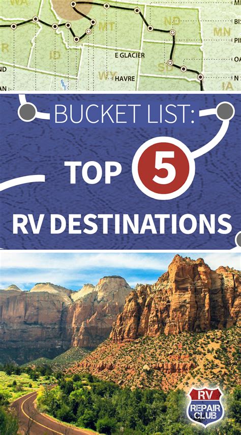 Rv Destinations Top 5 Places For Your Bucket List Rv Destination