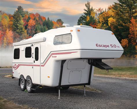 Rv Review Escape 5 0Ta Fiberglass Fifth Wheel Trailer Life In 2020