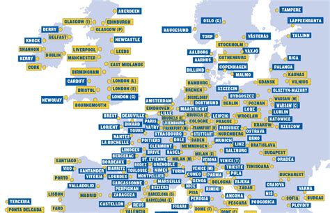 Ryanair Map Gadgets 2018