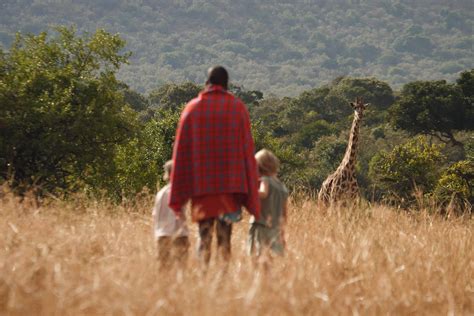 Safari Guide Jackson Ole Looseyia On A Walking Safari In The Masai Mara