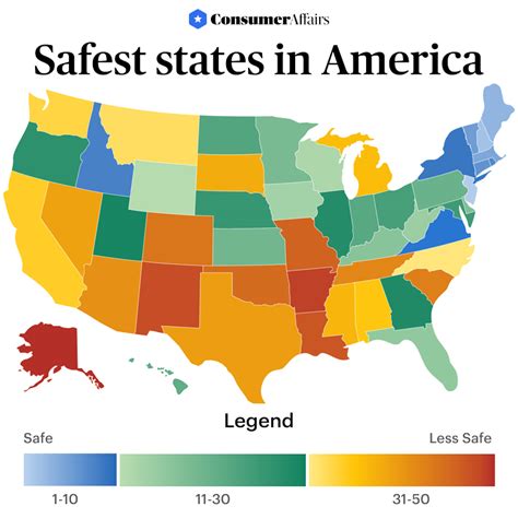 Safest States In The U S 2023 Consumeraffairs