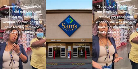 Sam Amp 39 S Club Customer Argues With Employees Over Concealed Carry