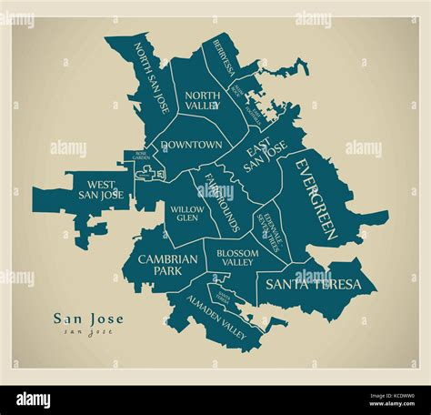 San Jose Neighborhood Map