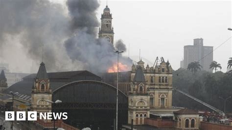 Sao Paulo Fire Disrupts Air Travel