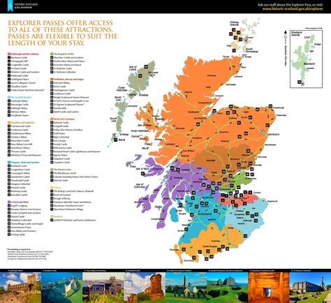 Scotland Tourist Attractions Map Ontheworldmap Com