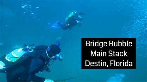 Scuba Diving The Bridge Rubble Destin Florida Youtube