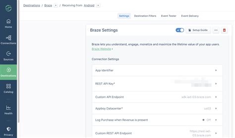 Segment Braze Destination Guide