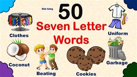 Seven Letter Words In English Pre School Learning Most Common Seven