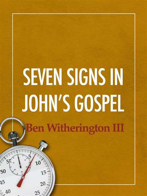 Seven Signs In John S Gospel My Seedbed