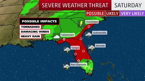 Severe Weather Threat For Florida Southeast Videos From The Weather