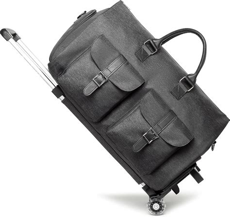 Seyfocnia Rolling Garment Bags Garment Bag With Wheels Travel Garment