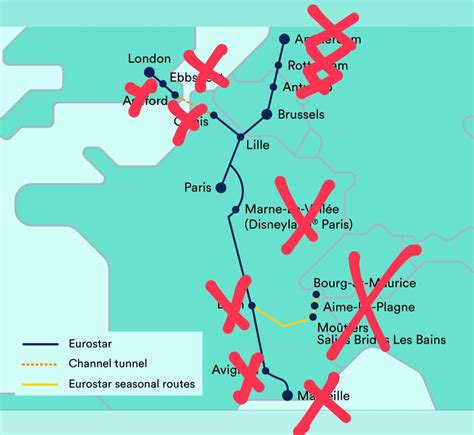 Sharon O Dea On Twitter Eurostar Route Map Updated With 2024