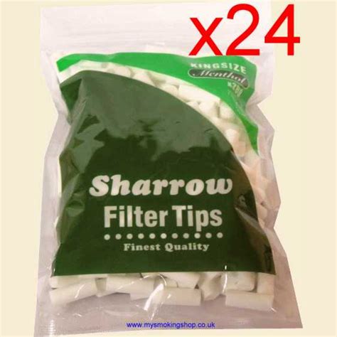 Sharrow King Size Menthol Filter Tips 24 Bags Of 200