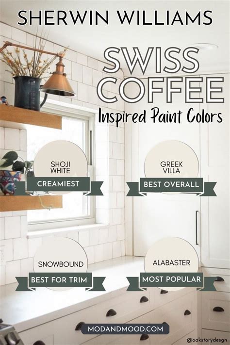 Sherwin Williams Swiss Coffee Inspired Paint Colors Ranked Mod Amp Mood