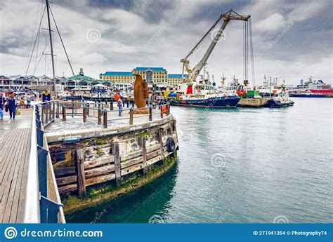 Shipyard Docks At V And A Waterfront Harbour Editorial Stock Image