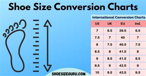 Shoe Size Conversion Charts Amp Table Us Uk Ind Euro