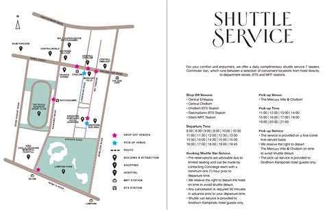 Shuttle Service Sindhorn Kempinski Hotel Bangkok