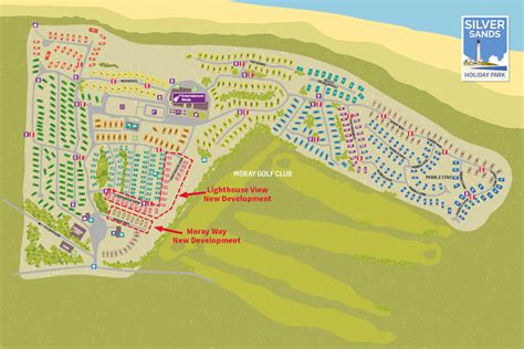 Silver Sands Holiday Park Map