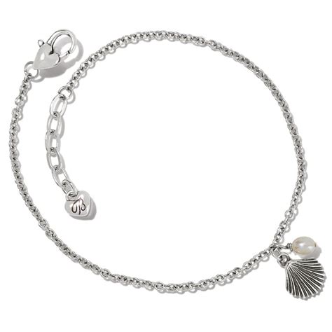 Silver Shells Anklet Brighton