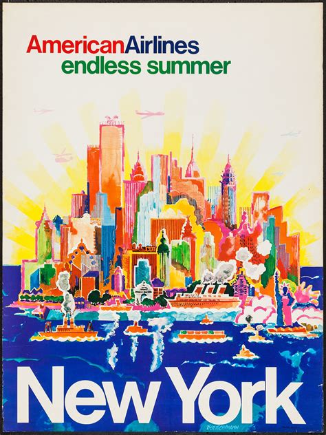 Since 1975 Vntgtravel American Airlines Travel Poster