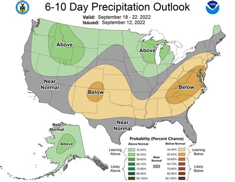 Six To Ten Day Outlook September 17Th To 21St 2022