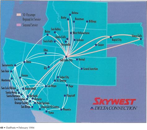 Skywest Airlines Route Map Best Map Cities Skylines