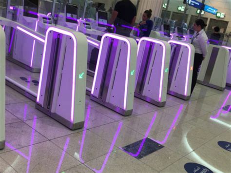 Smart Gates At Dubai Airport Illuminated In Pink Government Gulf News