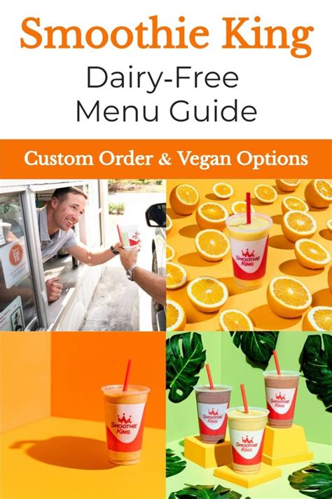 Smoothie King Dairy Free And Vegan Menu Guide