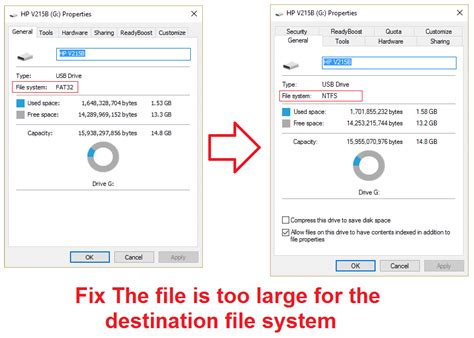 Solved Amp Quot The File Is Too Large For The Destination File System Amp Quot Issue On Windows Marketedly