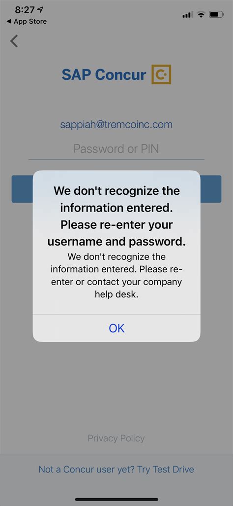 Solved Mobile App Login Sap Concur Community