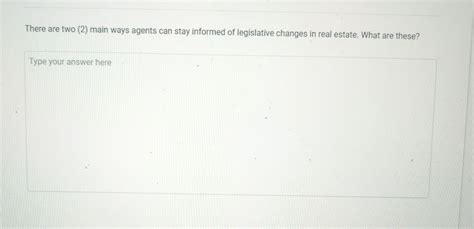 Solved There Are Two 2 Main Ways Agents Can Stay Informed Chegg Com