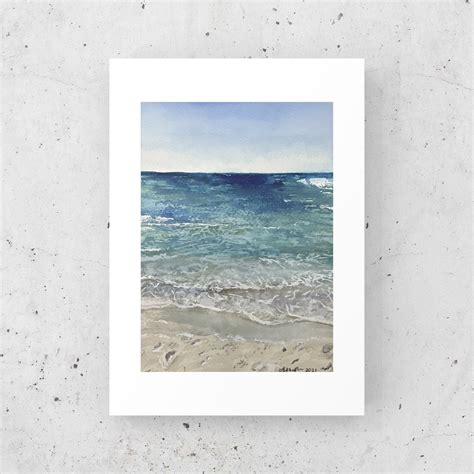 Somewhere In Destin Beach Art Waves Watercolor Art Prints Florida