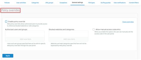 Sophos Xg Firewall How To Configure Web Policy Override Techbast