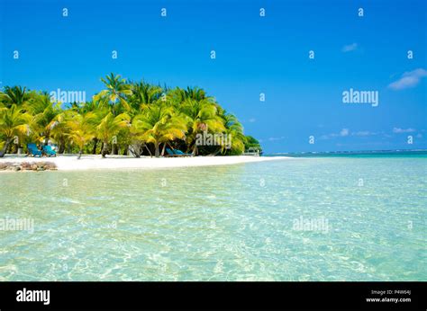 South Water Caye In Belize Small Caribbean Paradise Island With