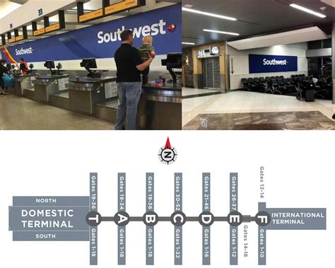 Southwest Airlines Atlanta Hartsfield Airport Terminal Atl Map