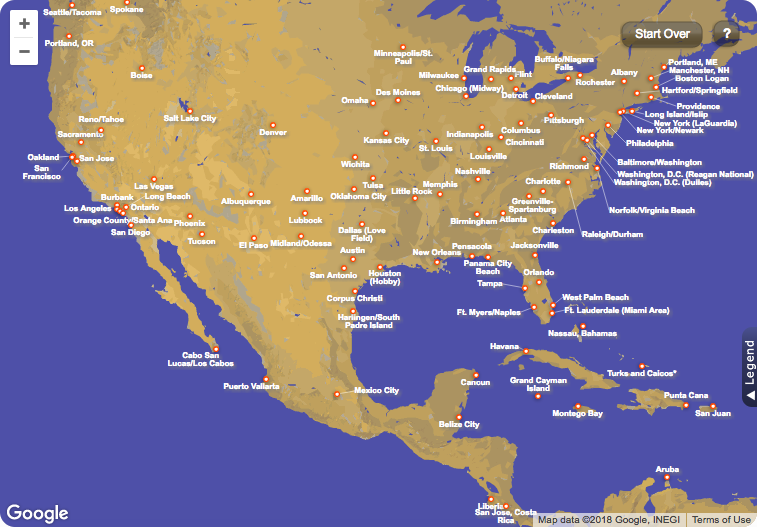 Southwest Airlines Destinations