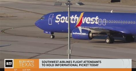 Southwest Airlines Flight Attendants To Hold Informational Picket