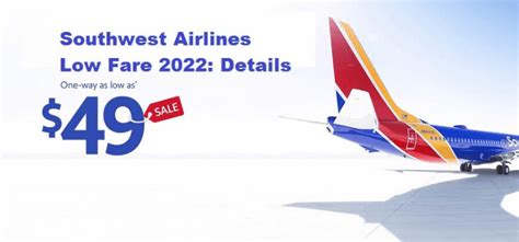 Southwest Airlines Low Fare Calendar 2023 Flight Deals