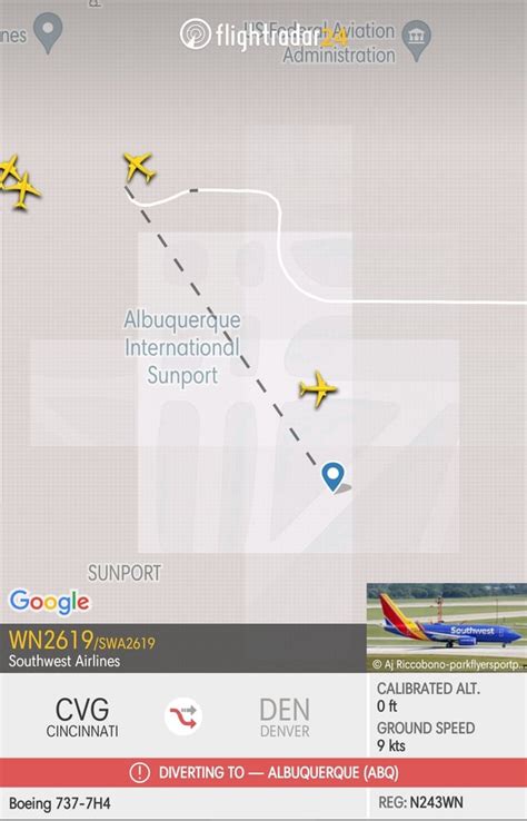 Southwest Flight Cincinnati To Denver Was Just Diverted To Abq R