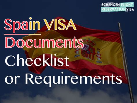 Spain Visit Visa Spain Visa Documents Required Spain Visit Visa