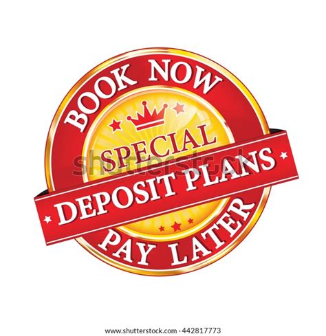 Special Deposit Plans Book Now Pay Stock Vector Royalty Free 442817773 Shutterstock