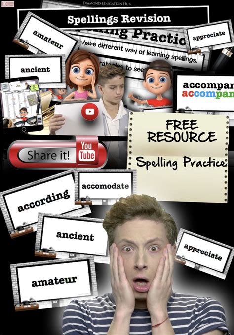 Spelling List Diamond Education Hub Spelling Activities Spelling Lists Education