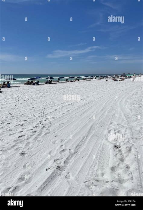 Spring Break On Florida White Sand Beach Destin Florida Usa March 12