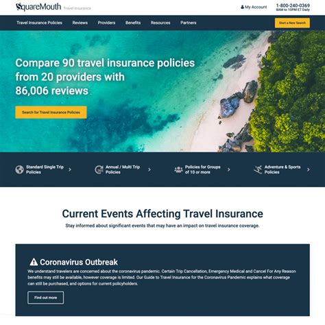 Squaremouth Travel Insurance Review Updated Jun 2023 Insuranceranked