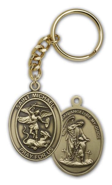 St Michael Guardian Angel Keychain