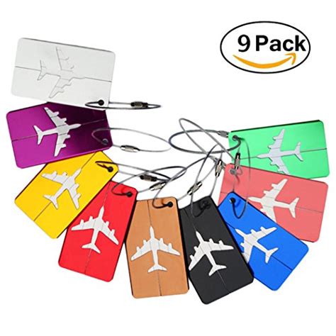 Stainless Baggage Labels Travel Id Bag Tag Luggage Tags Suitcase 9 Pack Gtin Ean Upc