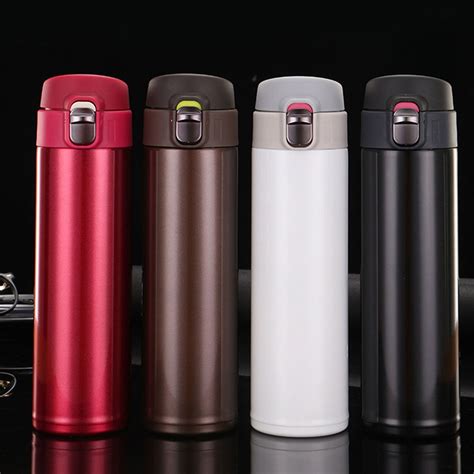 Stainless Steel Water Bottle Pop Up Vacuum Insulated Portable For Sports Contigo Water Bottle