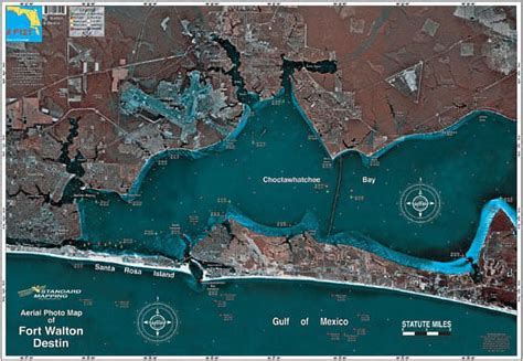 Standard Map Mf121 Laminated Standard Destin Walmart Com