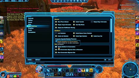 Star Wars The Old Republic Preferences Tutorial And Tips To Faster Leveling Youtube